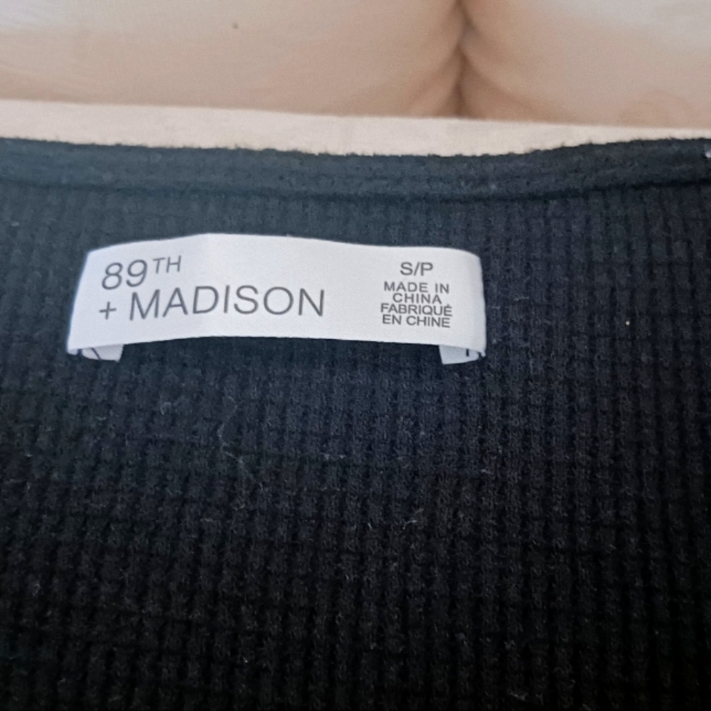 89th & Madison Square Neck Sweater S Black NWOT - Picture 5 of 8